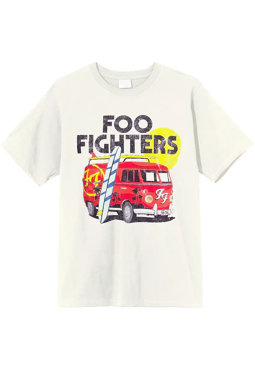 Foo Fighters - Camper Van Vintage White - T-Shirt