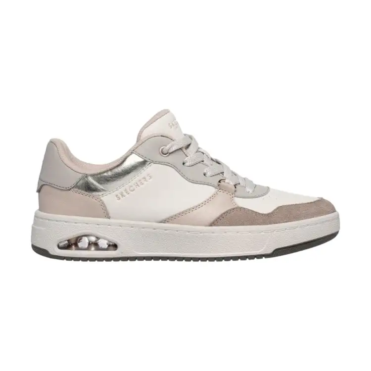 SKECHERS 177815 UNO CTL-SUBTLE Shimmer Sneakers Donna Stringate Taupe