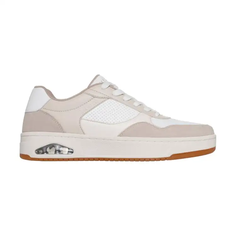 SKECHERS 183158 WNT UNO CTL OUT OF SIGHT Sneakers Uomo Stringate White Natural
