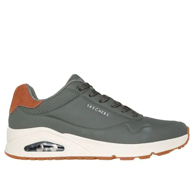 SKECHERS 183004 UNO SUITED ON AIRE Sneakers Uomo Verde Olive