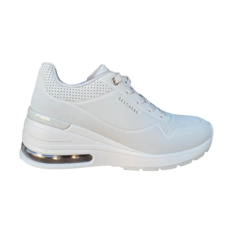 SKECHERS 155401/WHT MILLION AIR ELEVA TED AIR Sneaker Donna Stringate White
