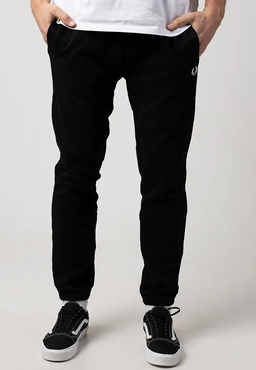 Fred Perry - Loopback Black - Pantaloni della tuta