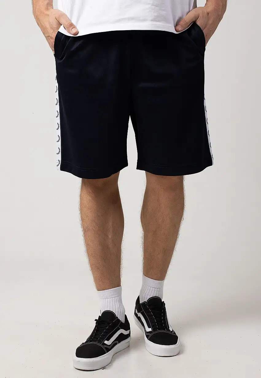 Fred Perry - Taped Tricot Carbon Blue - Pantaloncini