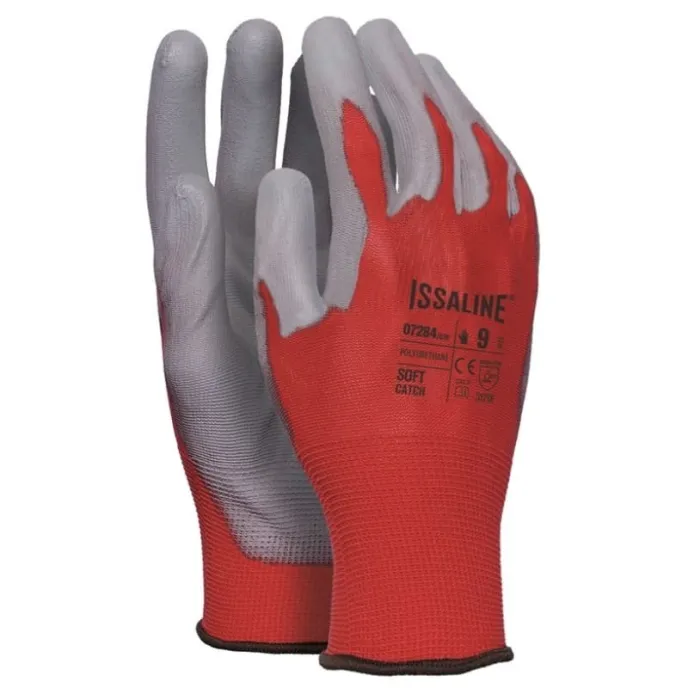 Fuori-Tutto 12 Paia - Guanti da lavoro in Poliuretano Spalmato PU - Issa Line 07284 colore Nero Taglia 8