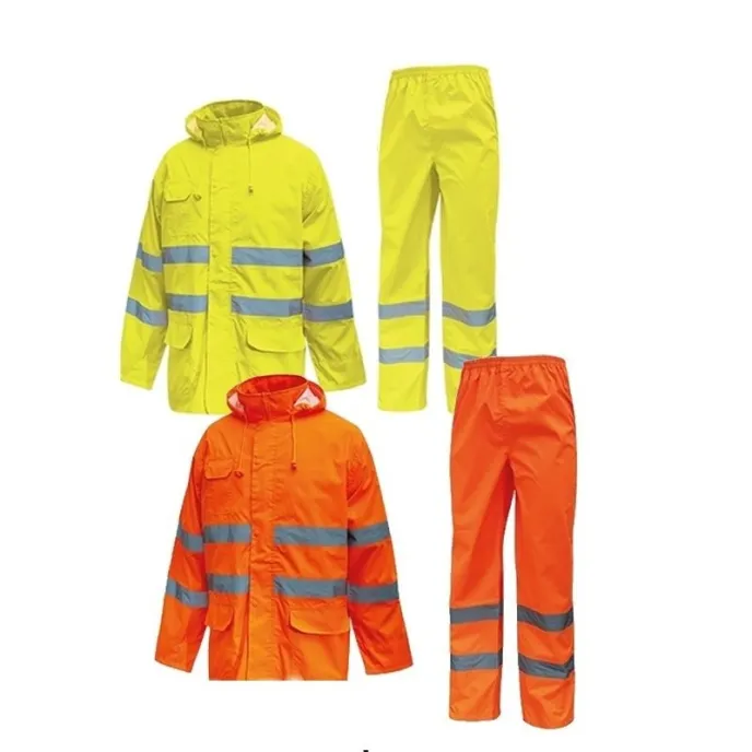 Fuori tutto - Completo da Lavoro Alta Visibilità Antipioggia U-Power Cover HL168YF colore orange fluo taglia 3xl