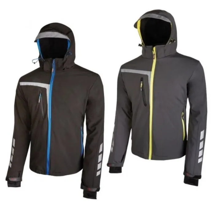 Fuori tutto - Giacca da Lavoro Softshell Stretch Elasticizzata U-Power Quick PE114BC colore black carbon taglia 4xl