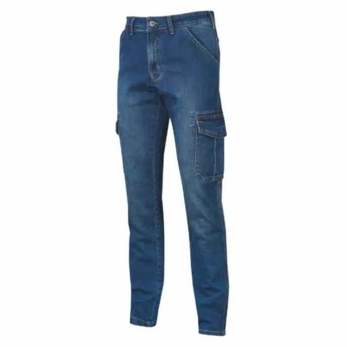Fuori tutto - Jeans da Lavoro Elasticizzati Multitasche U-Power Tommy EX244 colore nero  taglia L