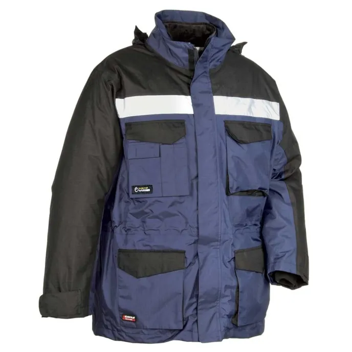 Fuori Tutto -Parka da Lavoro Multitasche Cofra Hailstorm V197-0-02 misura L navy/nero