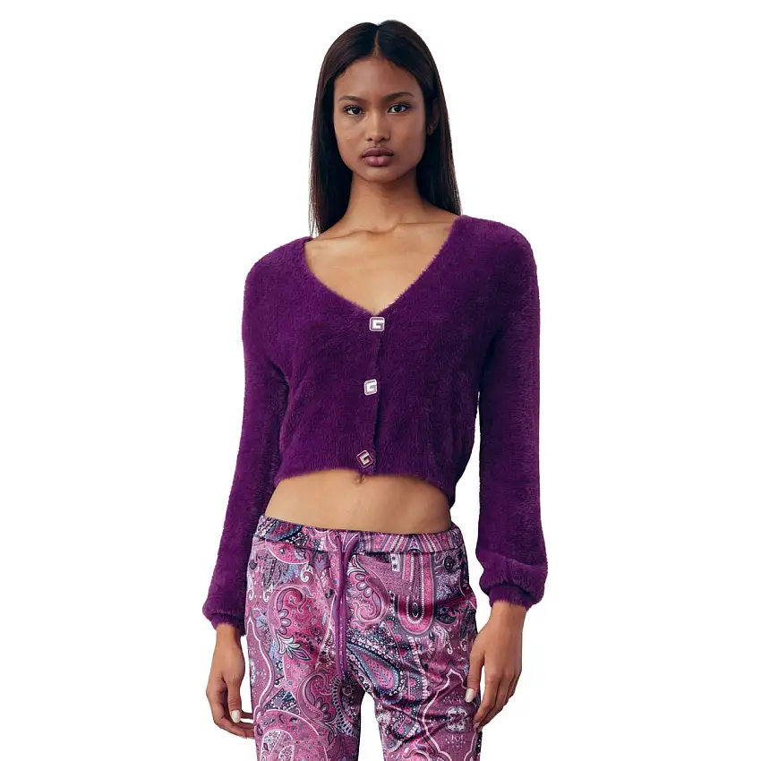 Cardigan Donna corto in maglia