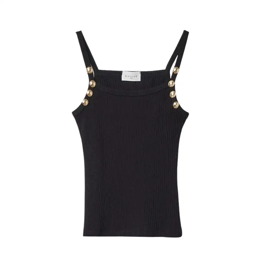 Top Donna con bottoni oro