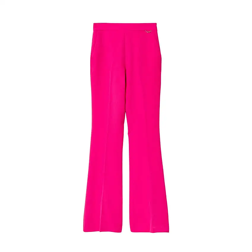 Pantalone Donna Fucsia a zampa