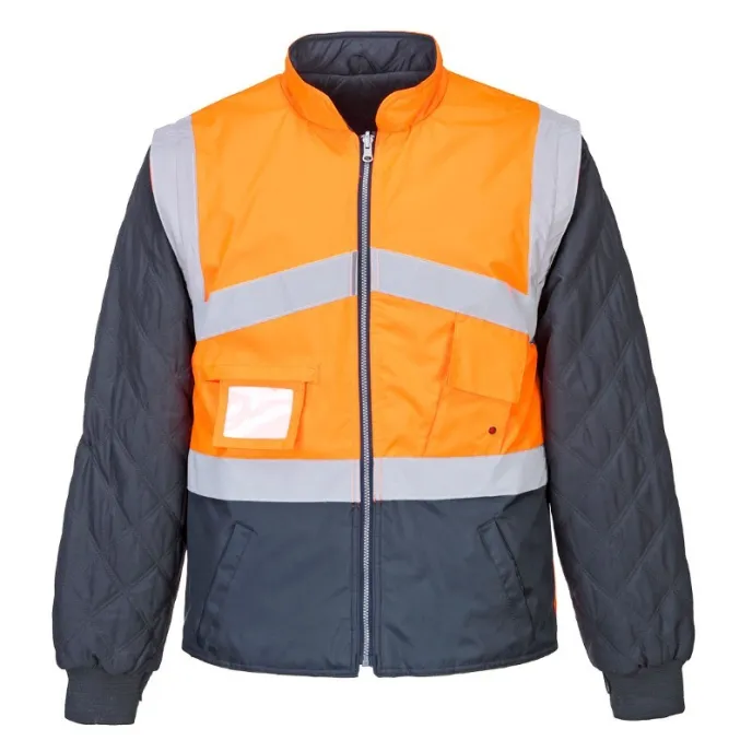 Giacca da Lavoro Bicolore Reversibile Alta Visibilità Portwest S769