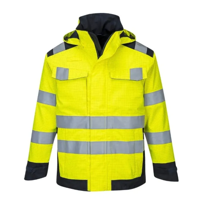 Giacca da Lavoro Modaflame impermeabile Alta Visibilita Portwest MV70