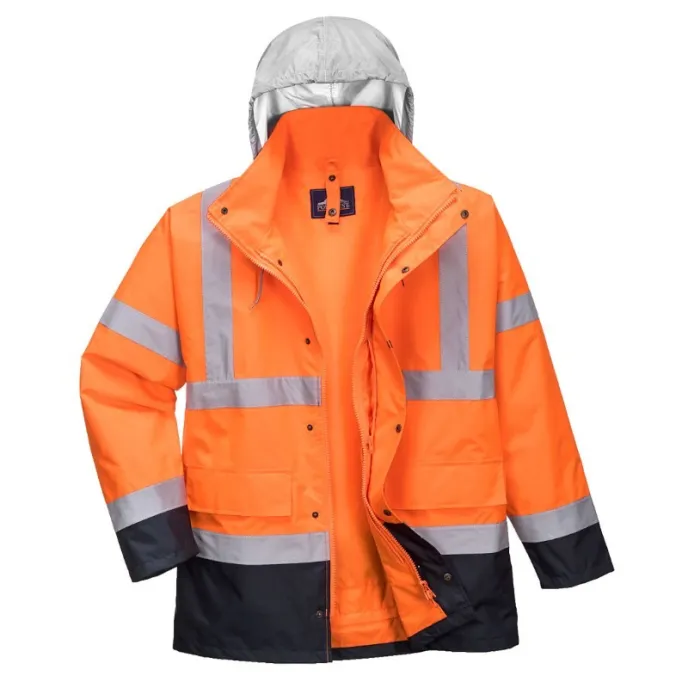 Giacca da Lavoro Traffic Bicolore 4 in 1 ad Alta Visibilità Portwest S471