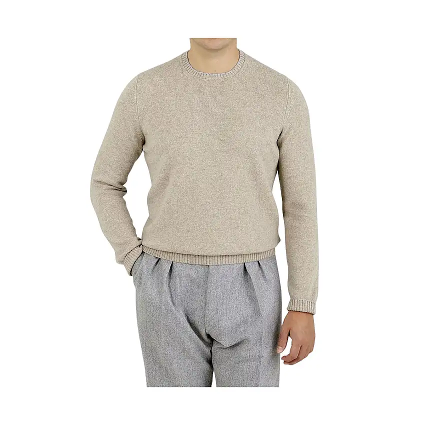 Pullover Uomo con bordino a contrasto