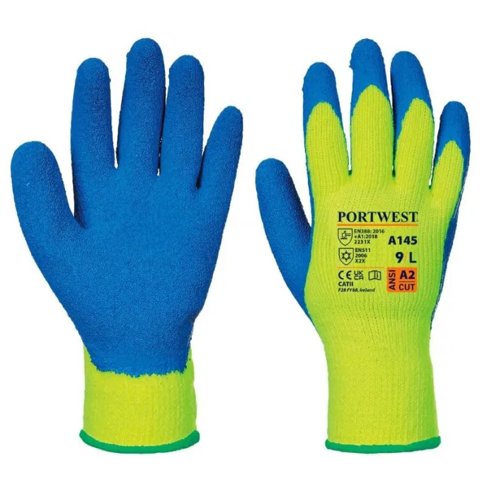 12 Paia - Guanti da Lavoro Grip Antifreddo - A145 Portwest