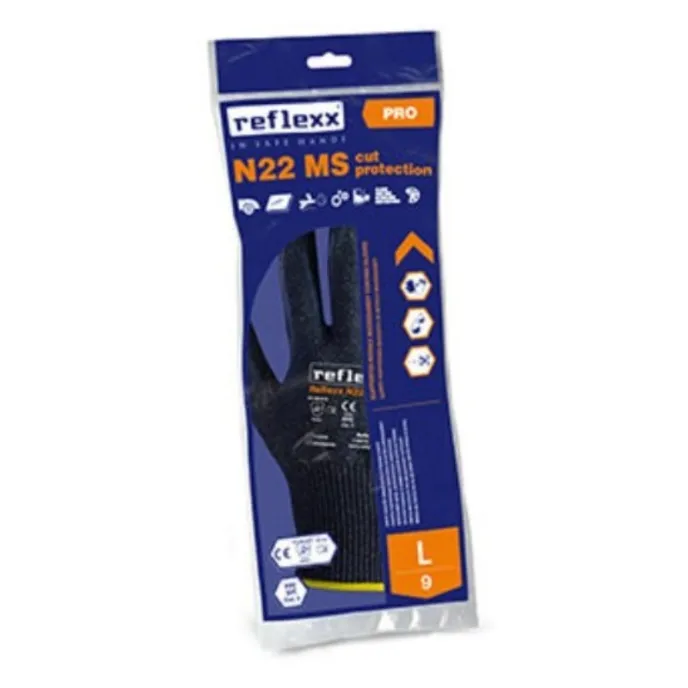 Guanti da lavoro Supportati in Nitrile MicroSandy Reflexx N22 MS cut protection