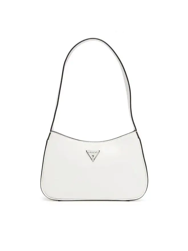 ARNELA TOP ZIP SHOULDER BAG Bianco