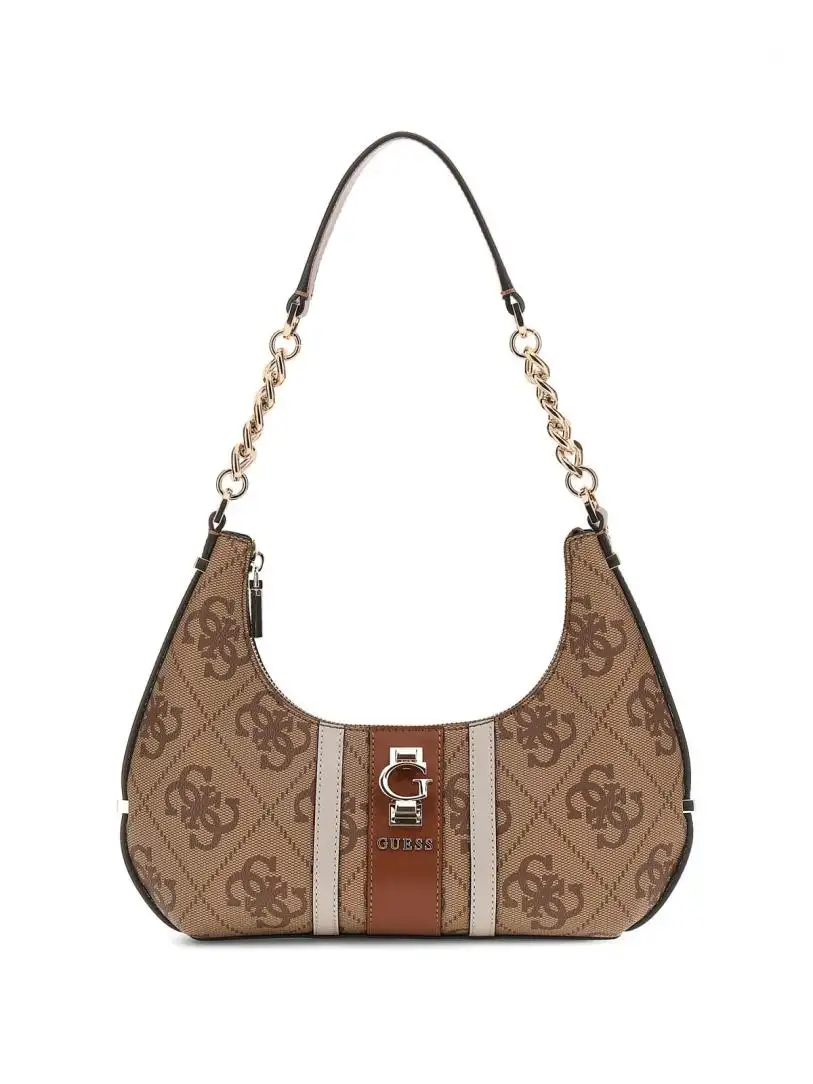 ERENIA TOP ZIP SHOULDER BAG Beige