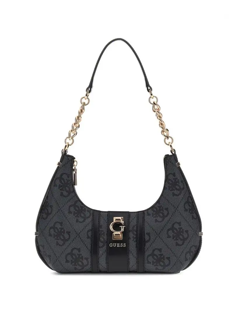 ERENIA TOP ZIP SHOULDER BAG Nero