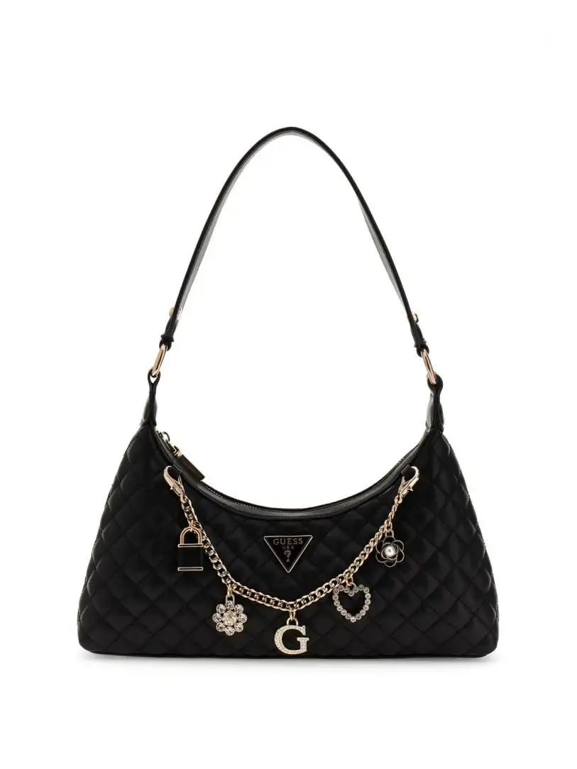 EVERLEE TOP ZIP SHOULDER BAG Nero