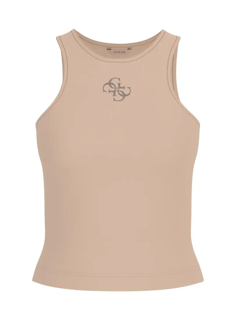 NEW SL ROUND NK GUENDALINA TOP Beige