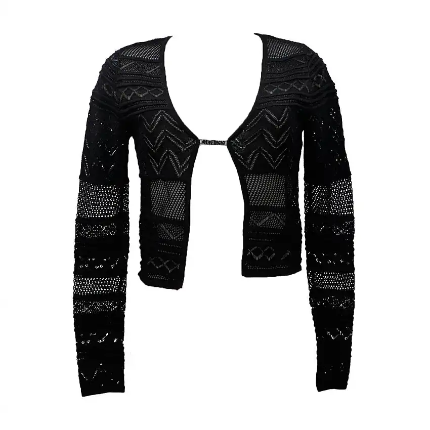 NELLIE LS CARDI SWTR Nero
