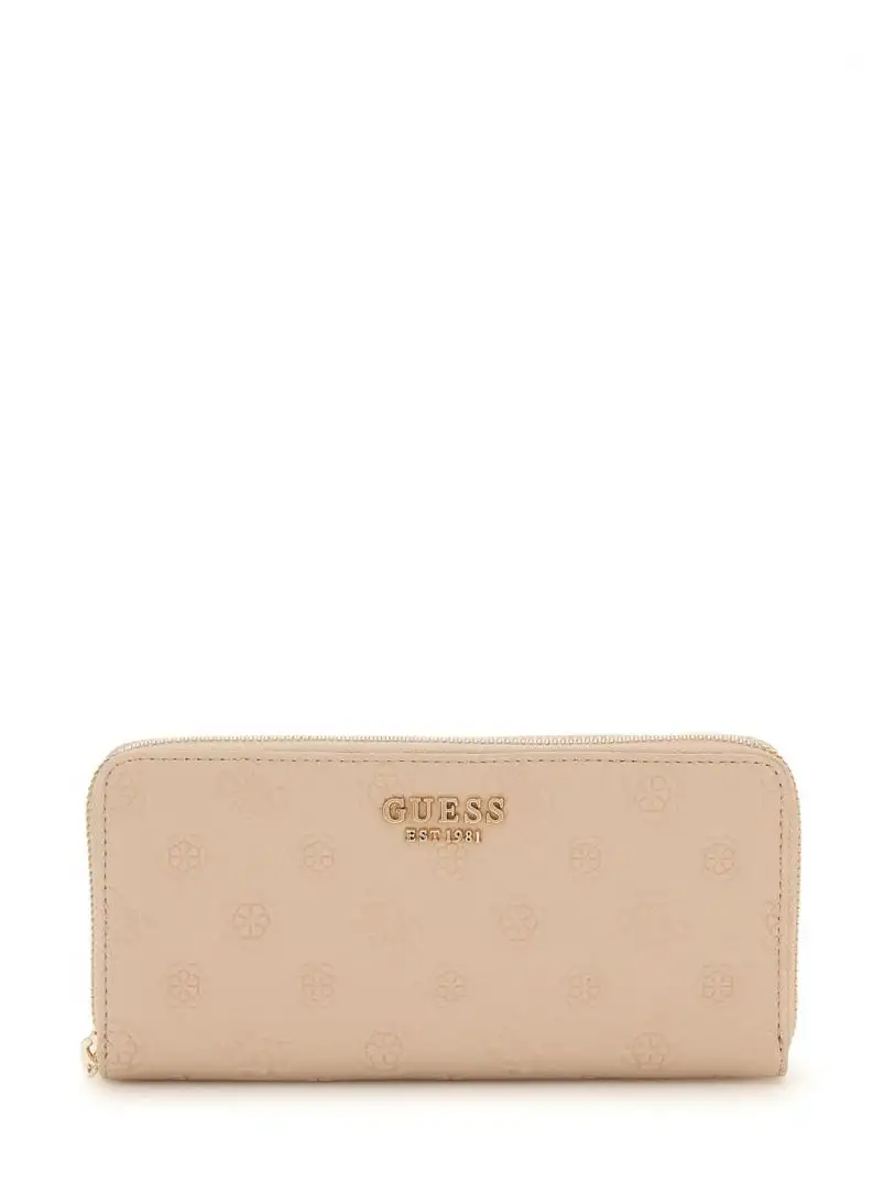 PHOEBE SLG LARGE ZIP AROUND Beige Taupe