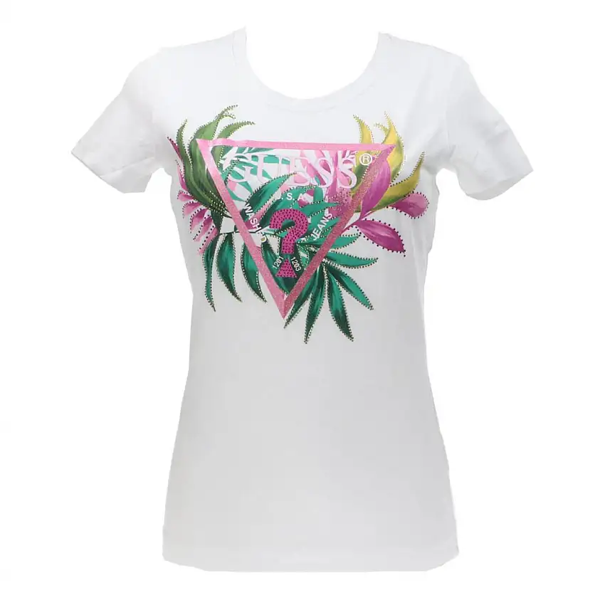 CN SS LEAF TRIANGLE TEE Bianco