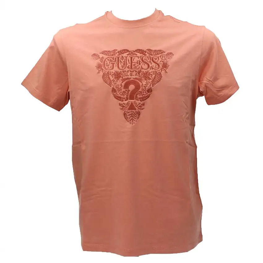 SS CN FLOWER EMBRO TEE Arancione