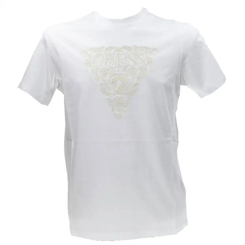 SS CN FLOWER EMBRO TEE Bianco