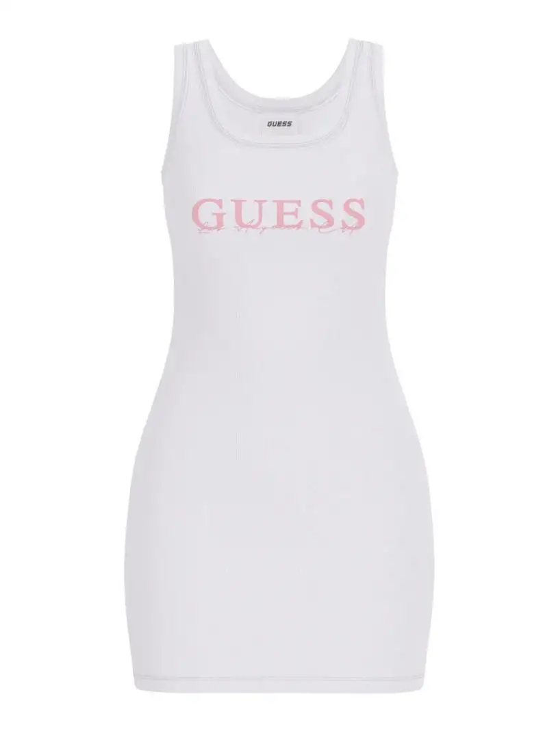 SUNFLOWER RIB DRESS Bianco