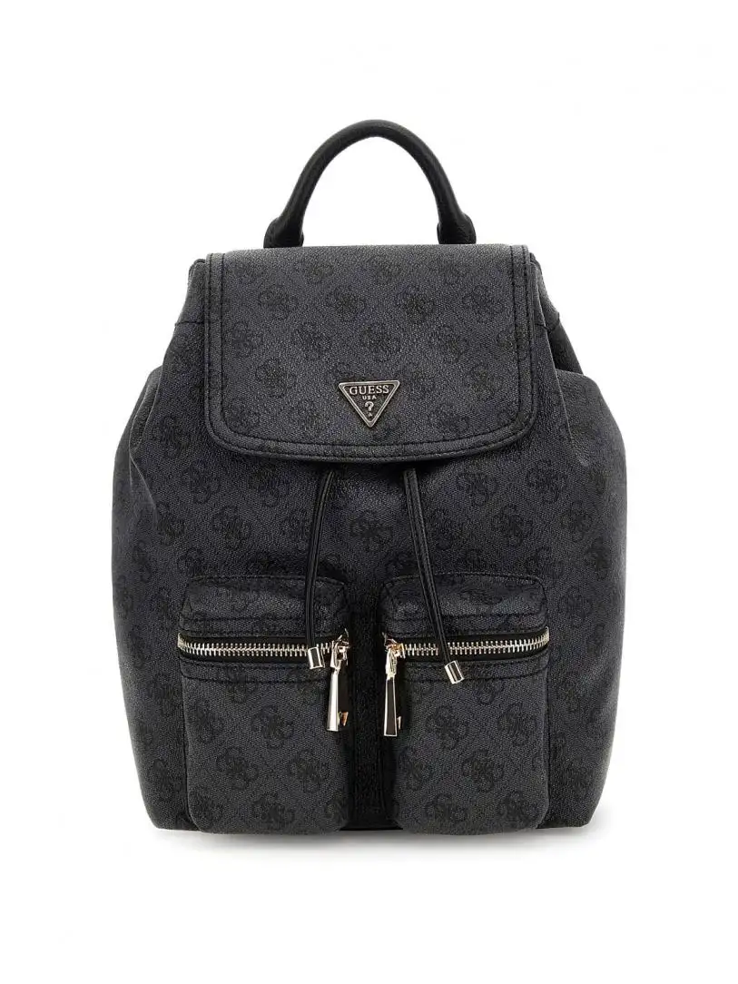 MANHATTAN II FLAP BACKPACK nero monogram