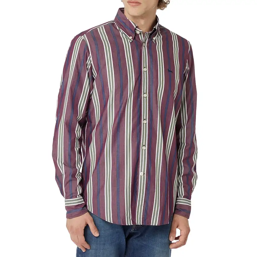 Camicia Uomo a righe in cotone
