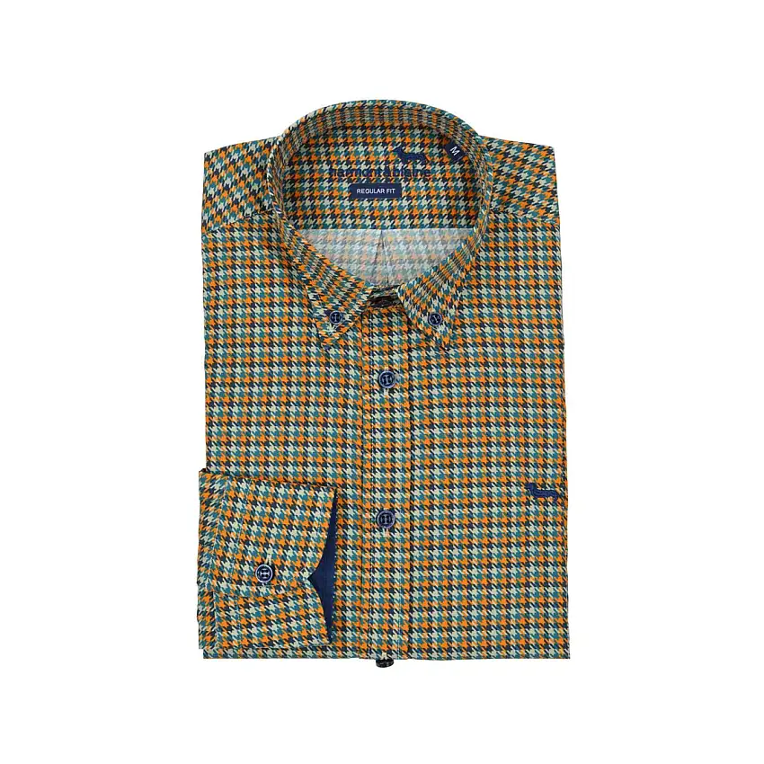 Camicia Uomo con fantasia pied de poule