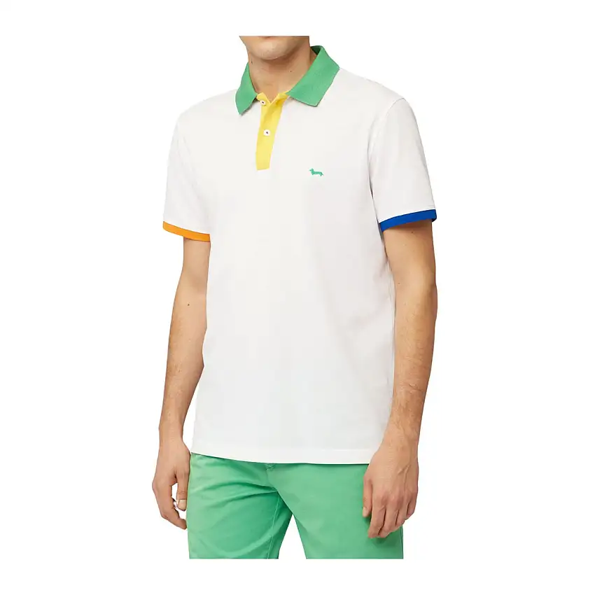 Polo Uomo bordi colorati