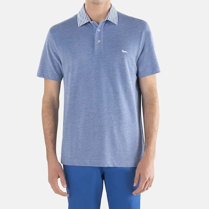 Polo Uomo in cotone a collo rigato
