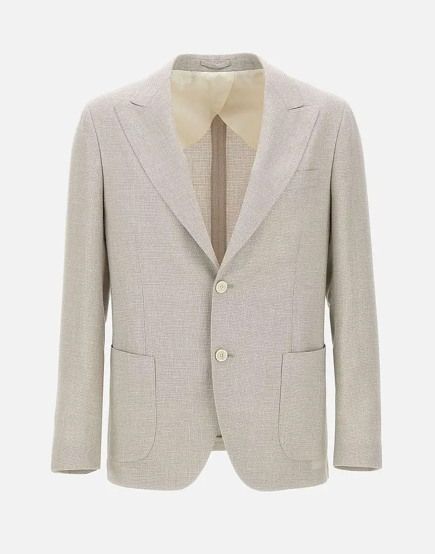 Blazer  in lana, seta e lino 19892812
