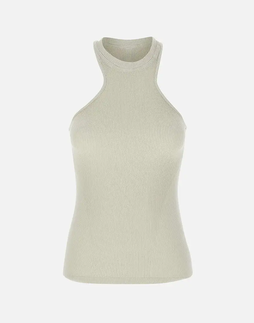 "Ribbed jersey tank top" 42360971