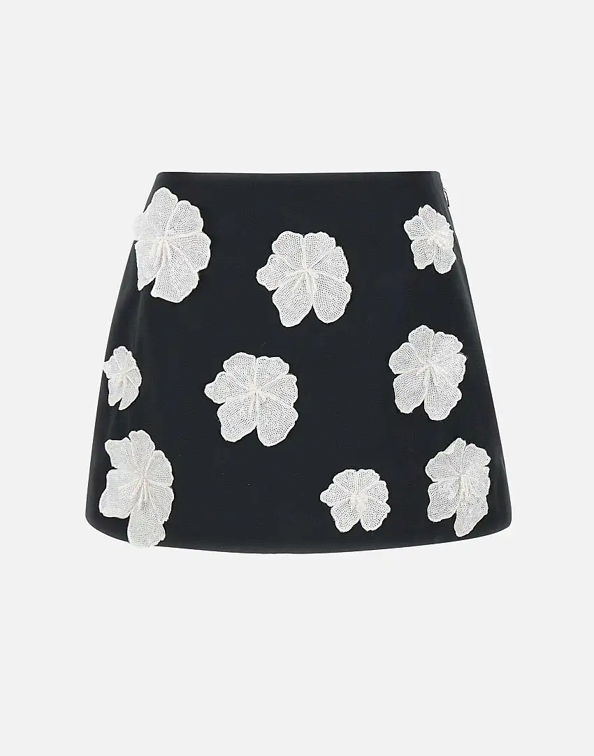 "Satin flower skirt" 68746005