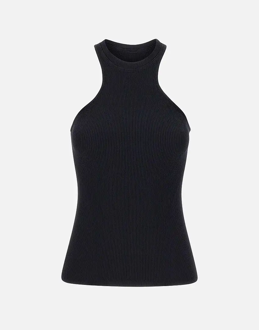 "Ribbed jersey tank top" 29106942