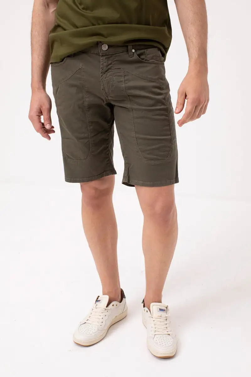 Bermuda Uomo Slim-Fit Tinta Unita