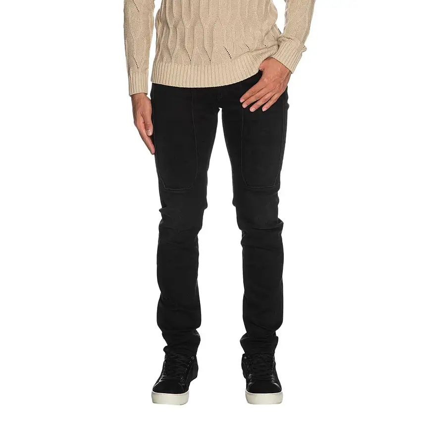 Jeans Uomo Cinque tasche con cuciture in tinta