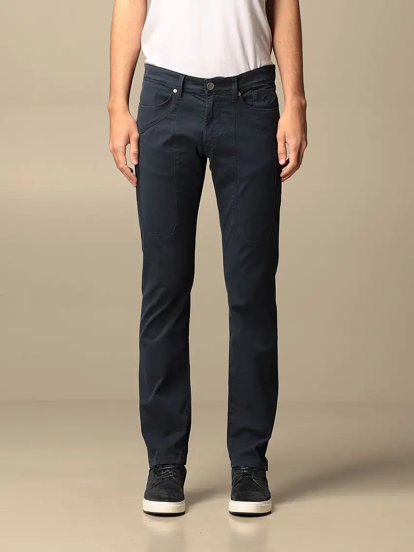 Pantalone Uomo cinque tasche con bottone