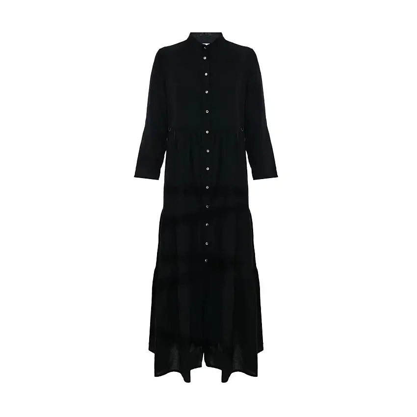 Abito Donna in cotone con balze