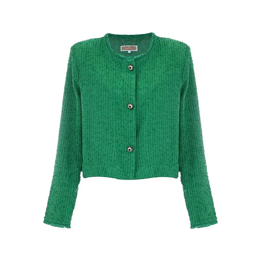 Giacca Donna con bordi sfrangiati