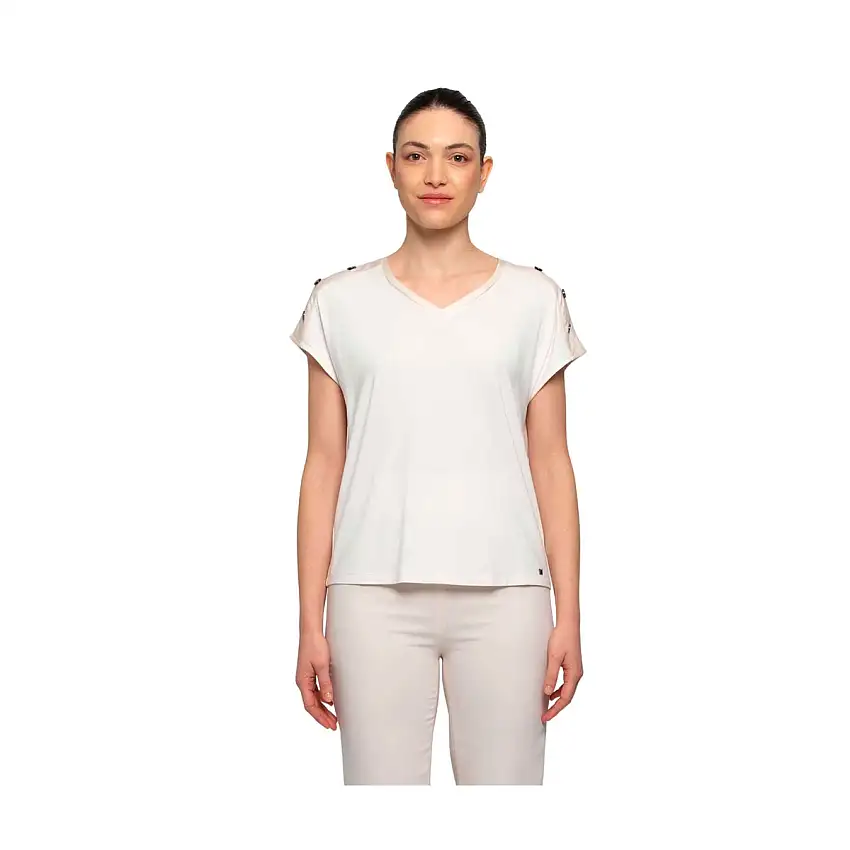 Maglia Donna con bottoni sulle spalle