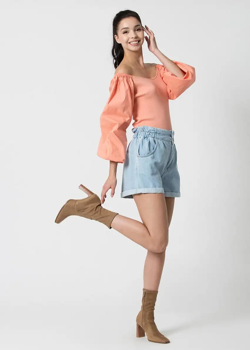 Shorts Donna Pelell con elastico