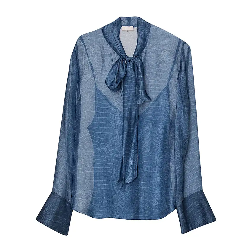 Camicia Donna collo con foulard