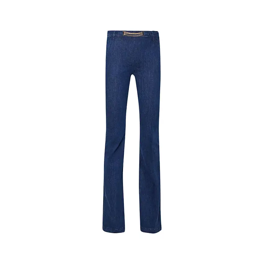 Jeans Donna con accessorio a gioiello in vita